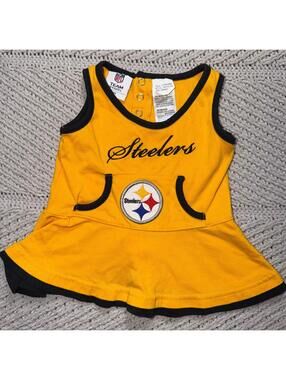NFL Pittsburgh Steelers INFANT BABY NEWBORN Cheerleader outfit 3/6 months